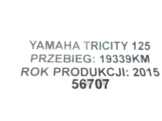 Yamaha Tricity Triptik 125 14-17 e3n9e Engine Warranty 30 days